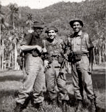 Photo of Three mates of Brian Selby’s – Ted Murphy, Ray (Darkie) Ewan and Phil Prosser 1965 Malaya.